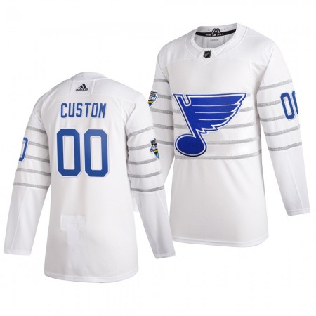 Camisola St. Louis Blues Personalizado Cinza Adidas 2020 NHL All-Star Authentic - Homem